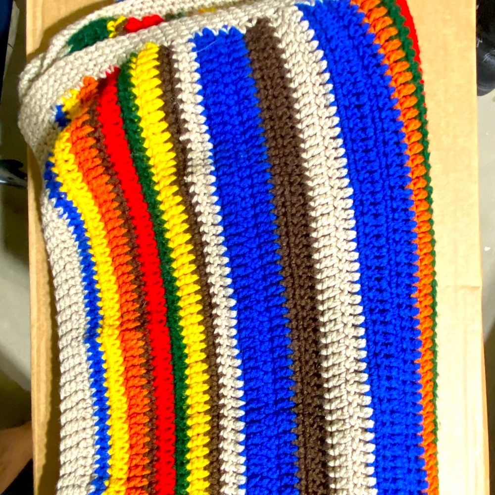 Handcrafted crochet Afghan throw